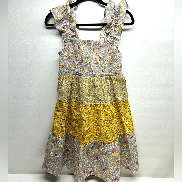 Umgee mini dress size Large floral ruffle sleeveless - Picture 1 of 7